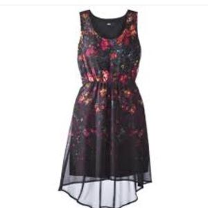 Abstract floral dress.